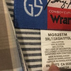 3XLT George Strait Long Sleeve Button Down Shirt